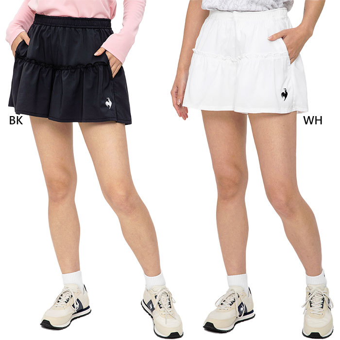 ルコックスポルティフ レディース キュロット テニス バドミントンウェア ボトムス スカート スコート UVカット QTWVJE01 :lecoq-6744:バイタライザー  通販 