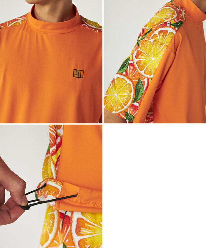 ホ*ー様 新品未使用【ラウドマウス　ゴルフ】メンズ　半袖　モックネックウェア X LOUDMOUTH（ラウドマウスゴルフ） ラウドマウス メンズ スムース