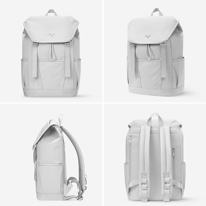 sleep YUKI ホワイトラインバックパック グレー×ホワイト 18L MaH メンズ レディース ヤング ツアー バックパック Young Tour
