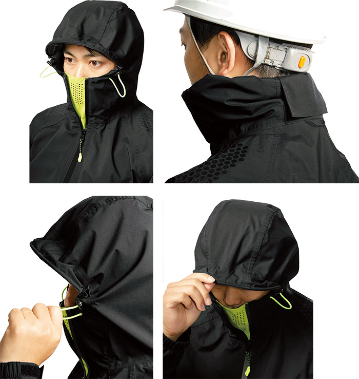 Makku（マック） メンズ ライトビズ レインジャケット LIGHT VIZ