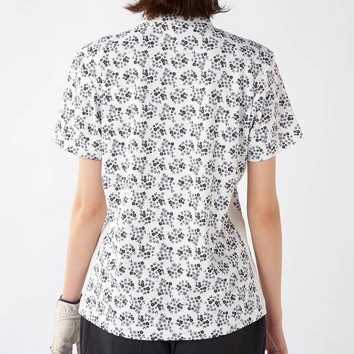 Marie Claire（マリ クレール） レディース 袖シャツ ハーフジップ UV