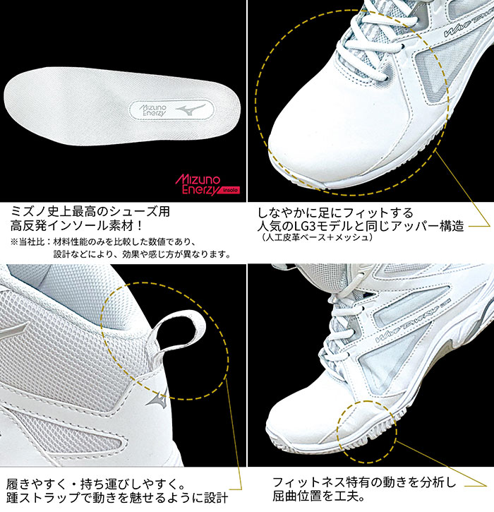 3E幅 ミズノ メンズ レディース ウエーブダイバース LG4 WIDE トレーニングシューズ ジム フィットネス スタジオ 室内 屋内  K1GF2272 :mizuno-14438:バイタライザー 通販 