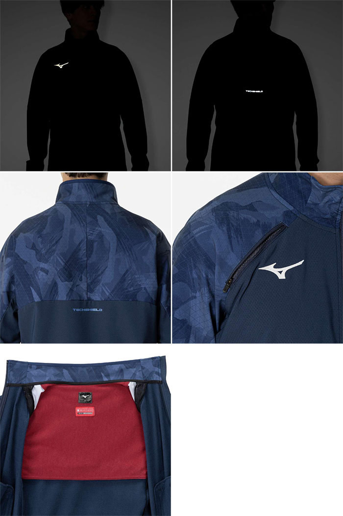 ミズノプロ　テックシールド　ブレスサーモ 上下6点セット　XOサイズ MIZUNO（ミズノ） ウインドブレーカー 上下 メンズ セットアップ