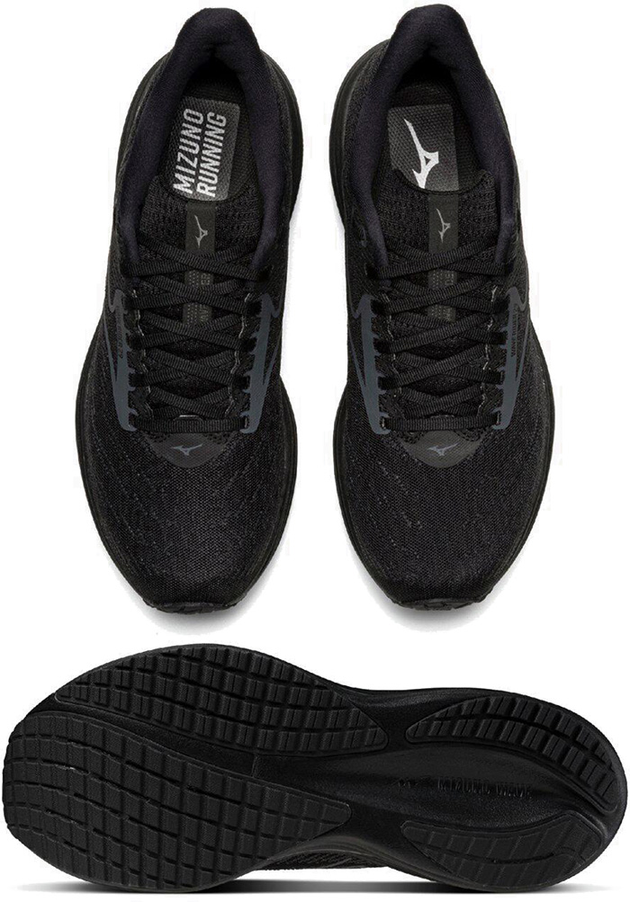 4E幅 ミズノ メンズ レディース ウエーブライダー29 SW スーパーワイド ランニングシューズ ジョギング マラソン ブラック 黒 送料無料 Mizuno J1GC2565 MIZUNO（ミズノ） 4E幅 メンズ レディース ウエーブライダー29 SW