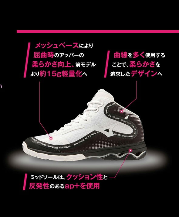 MIZUNO（ミズノ） 2E幅 レディース ウエーブダイバース DE 2
