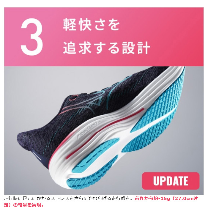 みいみ専用 MIZUNO（ミズノ） 2E幅 メンズ ウエーブライダー29 オリガミパック