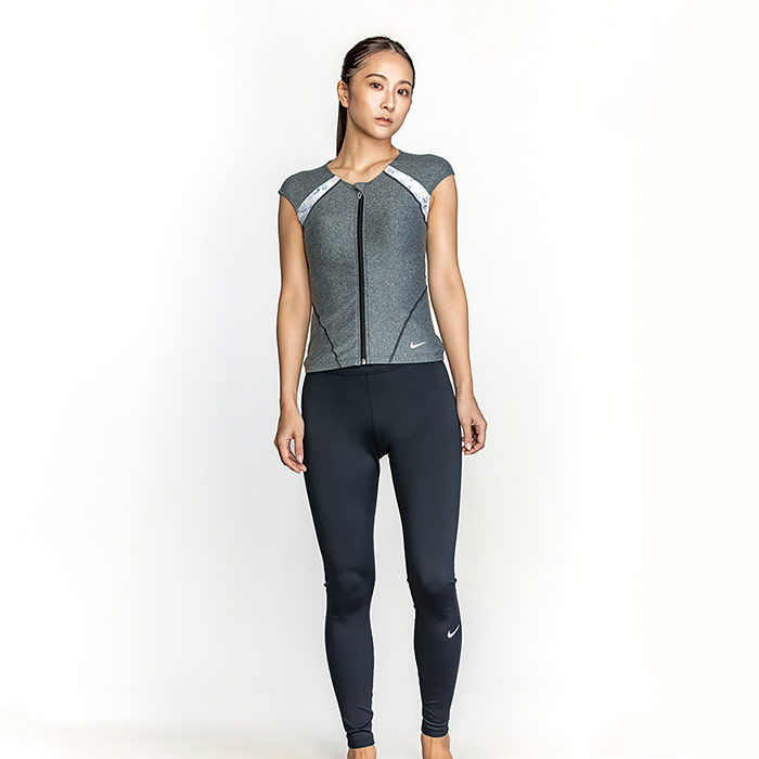 NIKE（ナイキ） レディース ジップS/Sレギンスセパレーツ スイムウエア