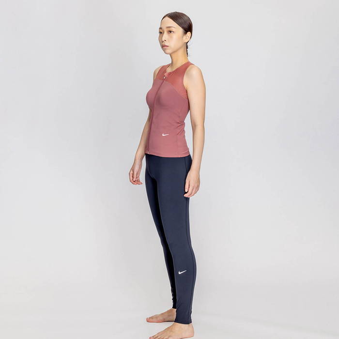 NIKE（ナイキ） レディース ジップ付き袖なしレギンスセパレーツ
