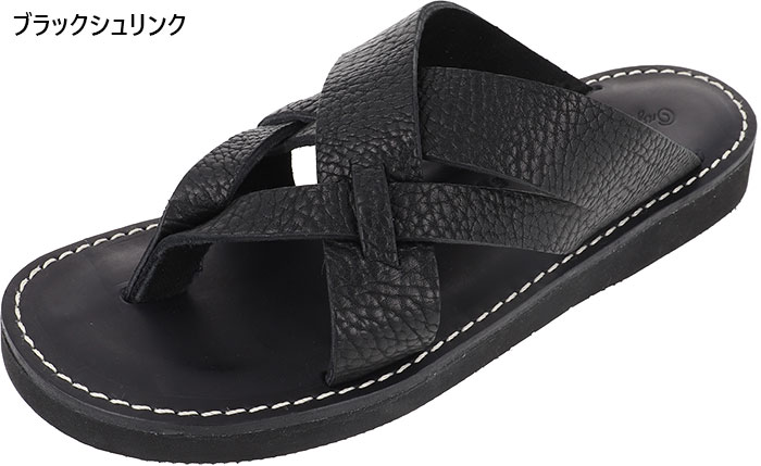 rhime ブラックサンダル EU 42 orbion Organic handloom オーガニックハンドルーム メンズ ドゥビー DUBI