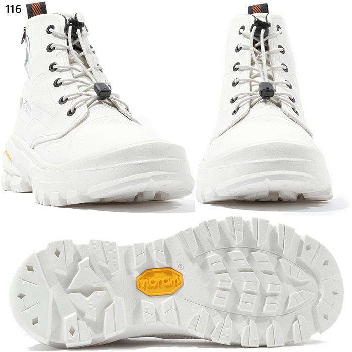 パラディウム メンズ レディース パラライダー カフ ウォータープルーフ PALLARIDER CUFF WP+ ハイカット スニーカー シューズ 紐靴 防水 ホワイト 白 ブラック 黒 グレー カーキ 灰色 送料無料 PALLADIUM 74343 PALLADIUM（パラディウム） メンズ レディース パラライダー カフ