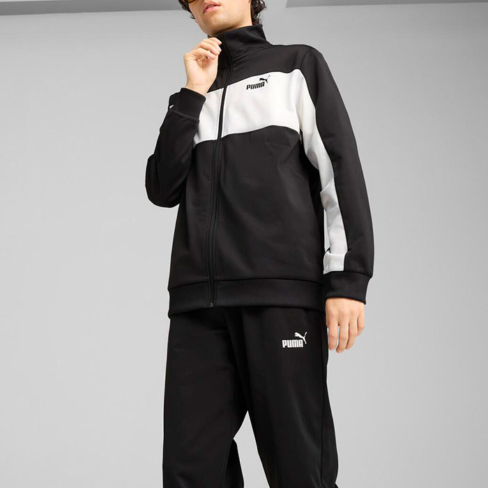 PUMA（プーマ） 上下セット メンズ ポリ カラーブロックスーツ