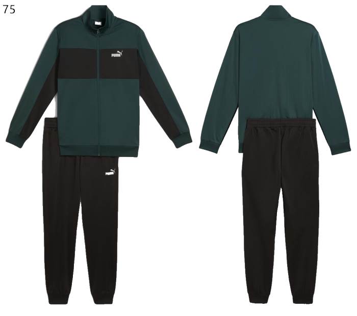 PUMA（プーマ） 上下セット メンズ ポリ カラーブロックスーツ