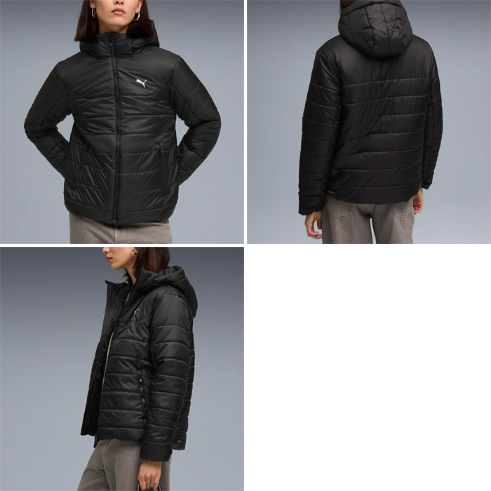 プーマ レディース ESS フーデッド パデッド JKT 上着 アウター ジャケット トップス カジュアル ブラック 黒 送料無料 PUMA 690931 PUMA（プーマ） レディース ESS フーデッド パデッド JKT 上着