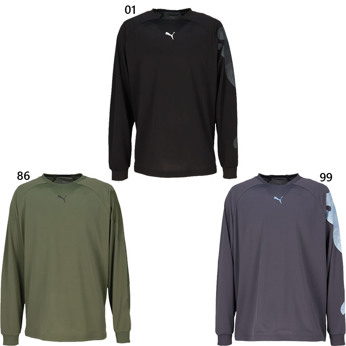 PUMA（プーマ） メンズ LOGO AOP LS Tシャツ フィットネス