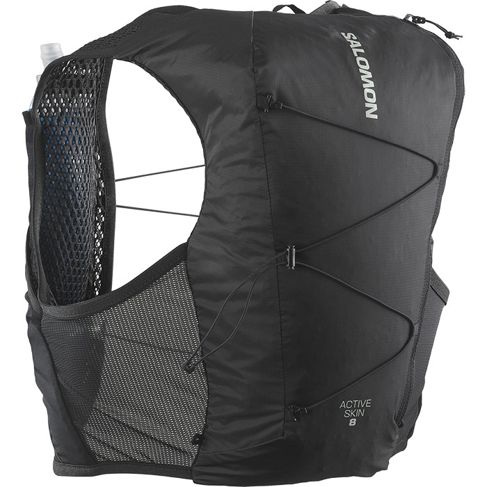 Salomon Active Skin 8 フラスク無しトレラン ザック ベスト SALOMON ACTIVE SKIN 8 ユニセックス ランニングベスト（フラスク付