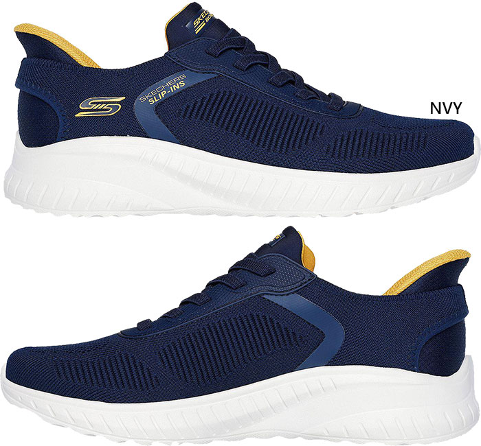 SKECHERS（スケッチャーズ） ワイド幅 メンズ スリップインズ ボブス
