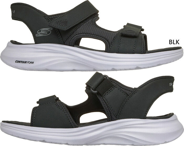 スケッチャーズ サンダルスリップインズ 23cmブラック SKECHERS（スケッチャーズ） メンズ スリップインズ コンツアー
