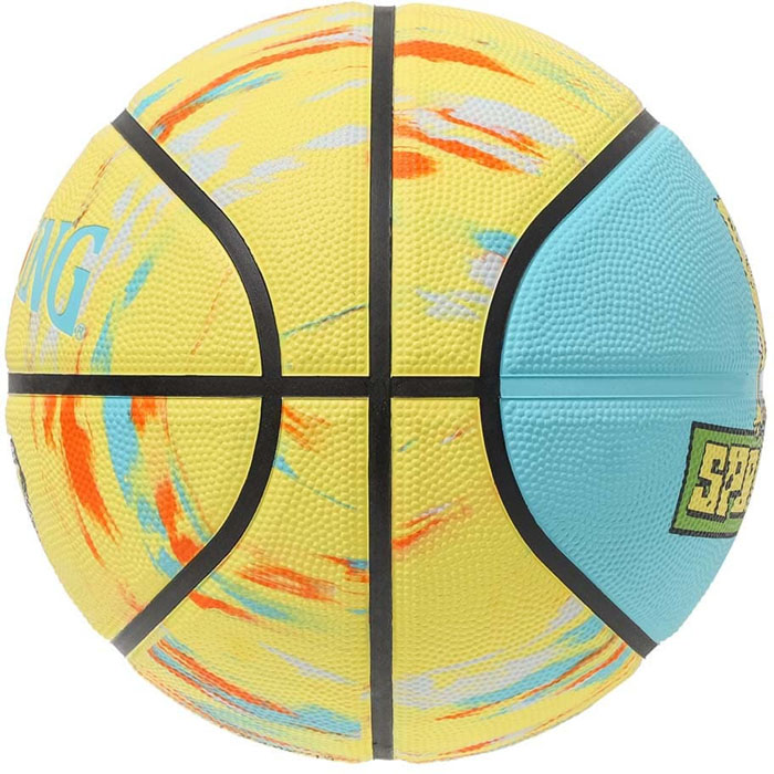 SPALDING アメリカンミット　ヨギベラ 販売店限定】マーブル ブラック×ブルー 5号球 ラバー 85-117J