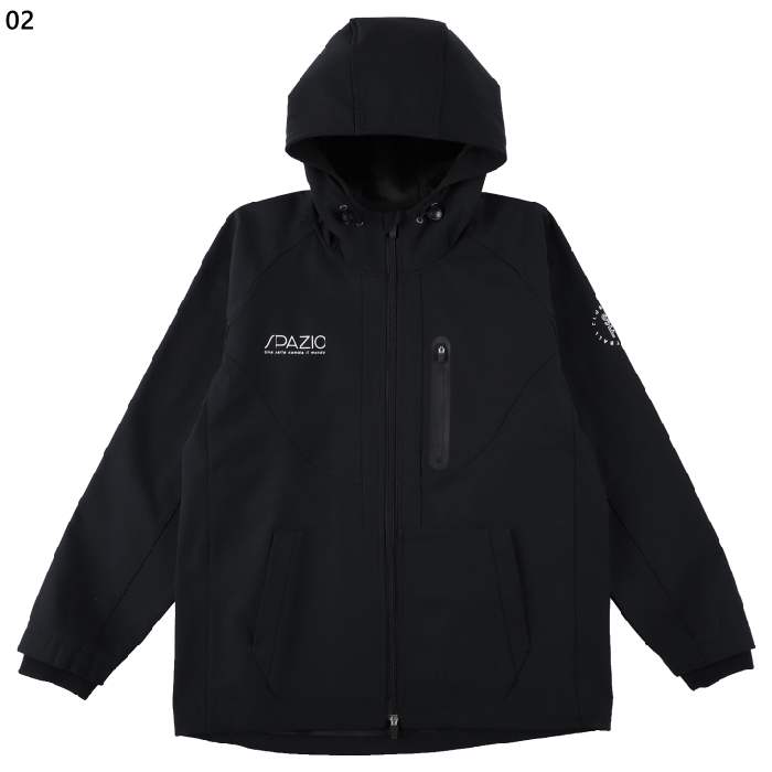 スパッツィオ メンズ レディース テクニカルラインジップパーカー サッカーウェア フットサルウェア トップス パーカー ジップアップ 長袖 ブラック 黒 ネイビー 送料無料 Spazio TP0657 TP-0657 Spazio（スパッツィオ） メンズ レディース テクニカルラインジップ