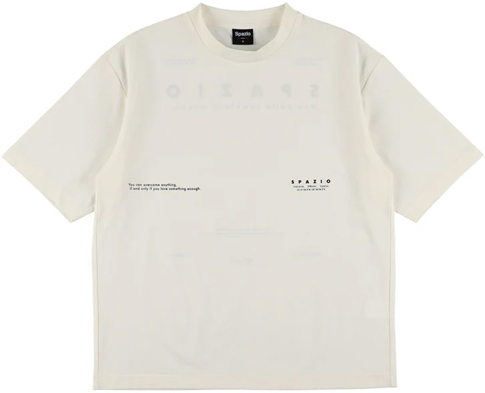 Spazio（スパッツィオ） メンズ レディース オーバーサイズプラTシャツ