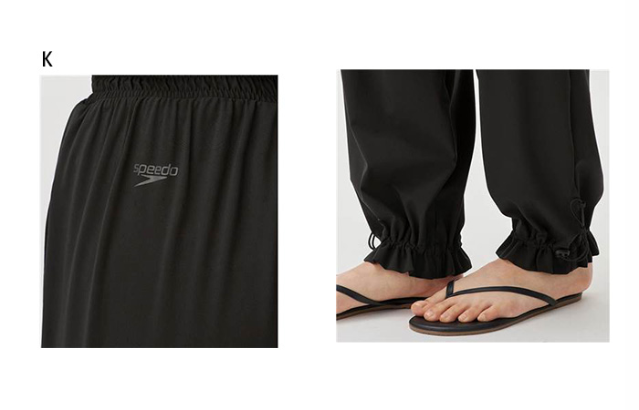 speedo（スピード） レディース ステイフィットギャザーパンツ