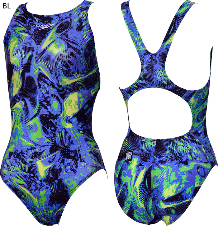 speedo ハイレグカット 競泳 ワンピース水着 mizuno期 ウロコ生地 speedo（スピード） WA承認 レディース フレックスシグマニューエイム