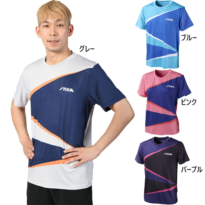 STIGA（スティガ） メンズ レディース シャツ CN5 Shirt CN-V 卓球