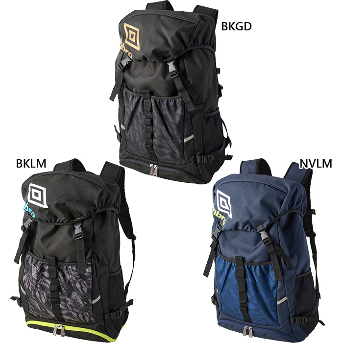 リュックサック　フラワー　スポーツジュニア30リットル umbro（アンブロ） 30L ジュニア キッズ バックパック ボールネット付
