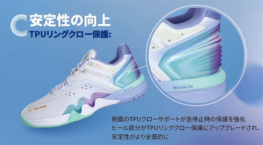VICTOR 3E幅相当 ビクター メンズ レディース P8500NLITE バドミントン