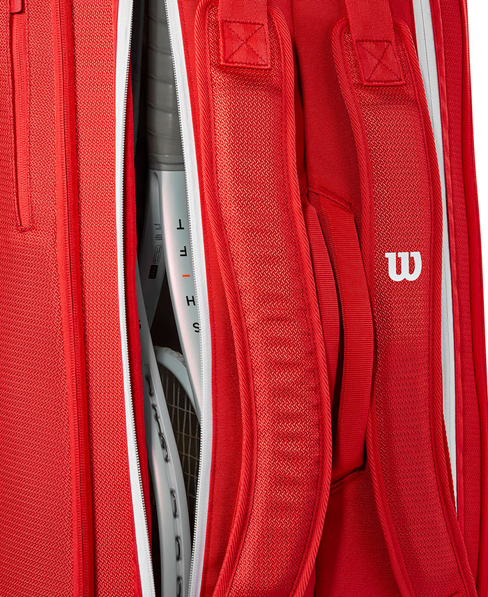 ウイルソン Wilson テニスバッグ・ケース  SUPER TOUR RED 9PK スーパーツアー ラケットバッグ WR8036701001 Wilson（ウイルソン） ラケット9本入れ メンズ レディース スーパー