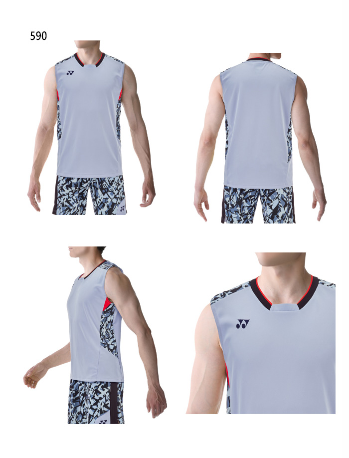 ヨネックス メンズ ゲームシャツ テニス バドミントンウェア トップス ノースリーブ 吸汗速乾 ストレッチ 10522