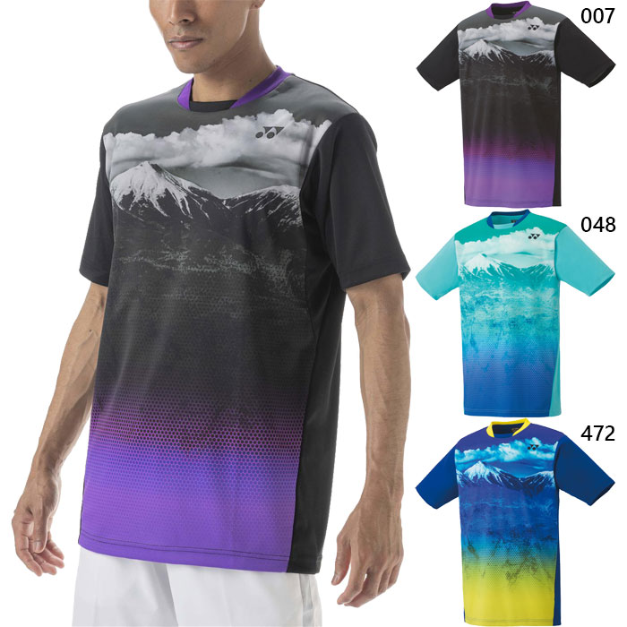 ヨネックス メンズ レディース ユニゲームシャツ テニス バドミントンウェア トップス 半袖 ベリークール 吸汗速乾 UVカット 制電 10539