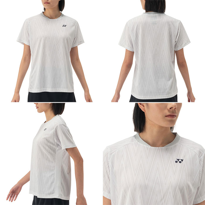 ヨネックス レディース ゲームシャツ テニス バドミントンウェア トップス 半袖 吸汗速乾 UVカット 日本バドミントン協会審査合格品 ホワイト 白 ブラック 黒 グリーン 緑 送料無料 YONEX 20886 YONEX（ヨネックス） レディース ゲームシャツ テニス バドミントン