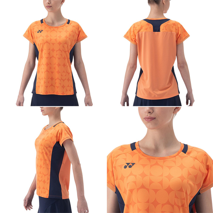 希少　YONEX ＆GOSEN ウェア　S オレンジ　レディース YONEX ヨネックス レディース ゲームシャツ テニス バドミントンウェア