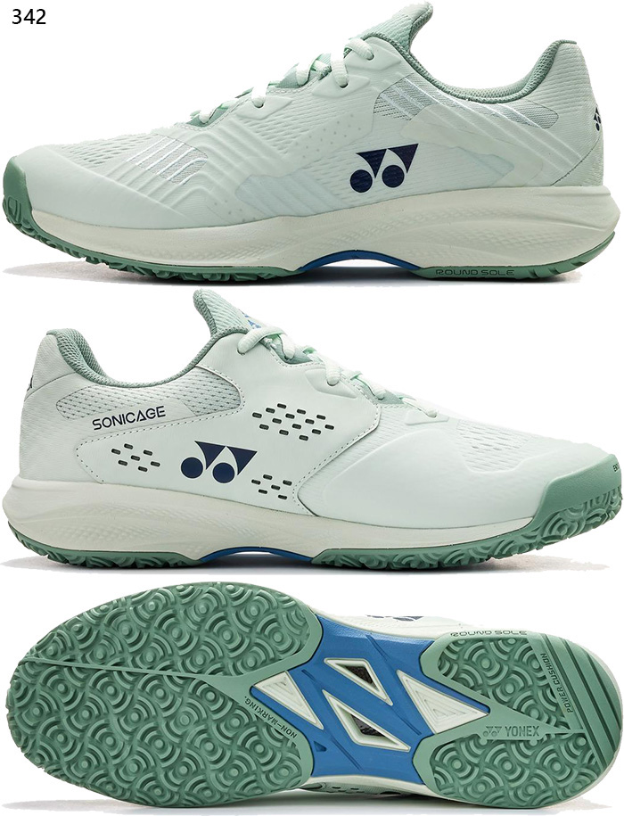 ヨネックス パワークッション ソニケージ3 ワイド4E オムニクレー YONEX（ヨネックス） 【送料無料】テニス シューズ オムニ クレー