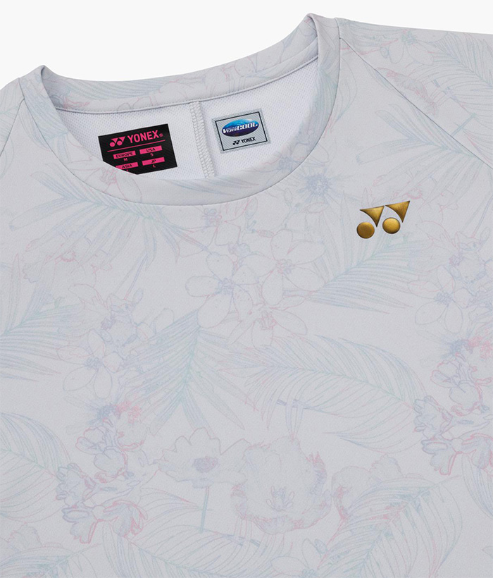 YONEX 半袖バドミントンウェア日本代表モデル レディースLサイズ白 YONEX（ヨネックス） レディース ゲームシャツ バドミントンウェア