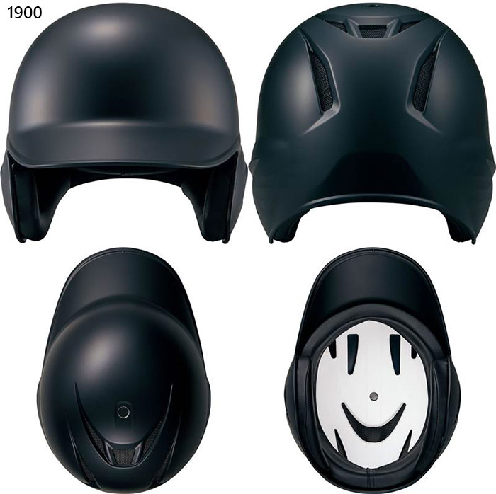 ZEETヘルメット ブラック 軟式打者用ヘルメット(つや消し) 両耳付き | 【ZETT】ゼットベース