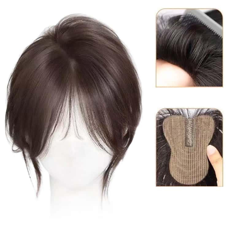 頭頂部 部分かつら トップヘアピース バレにくい 取付簡単 ポイント