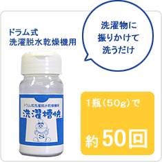 洗濯物に振りかけて洗うだけ