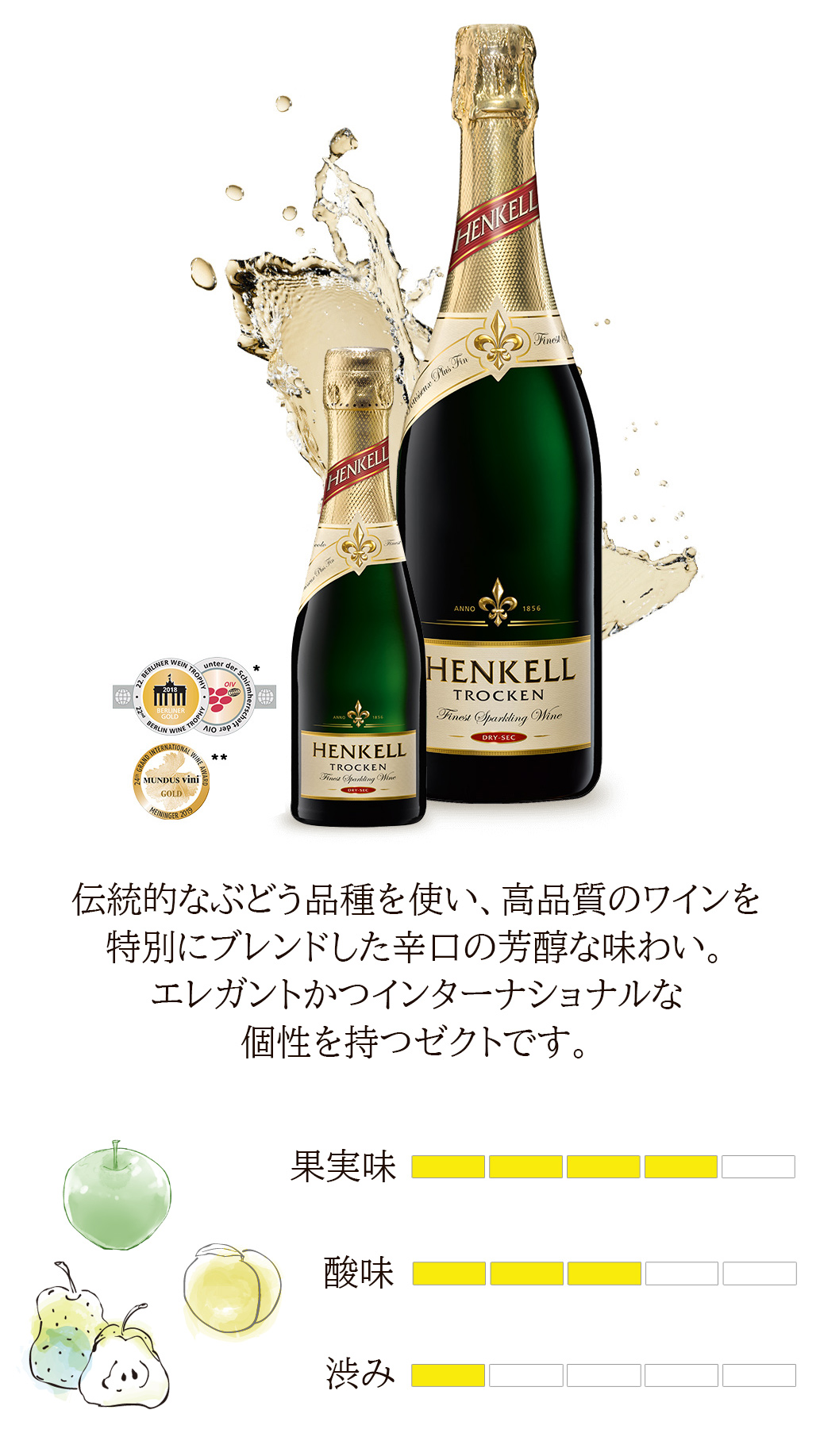 スパークリングワイン ヘンケル トロッケン 750ml ドイツ産
