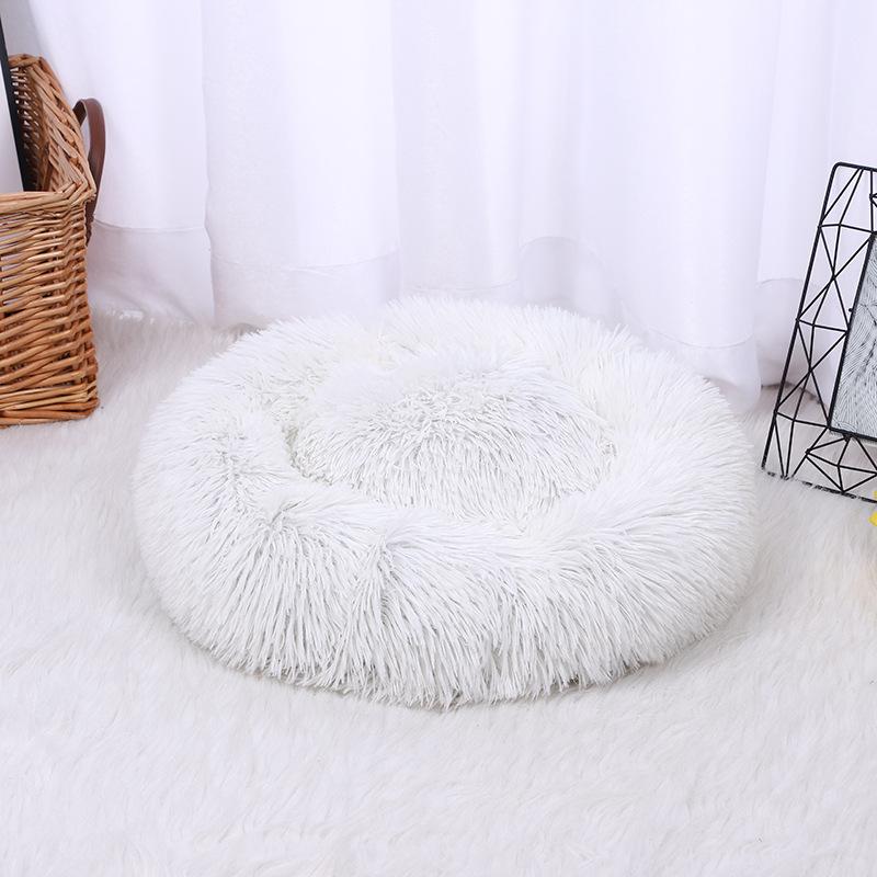 ペットベッド ベッド ペットマット 犬 猫 小型犬 丸型 クッション 洗える ふわふわ ペット用品 ドーム型ドーナツ 新生活 あったか 安眠ペット用品 | ブランド登録なし | 01