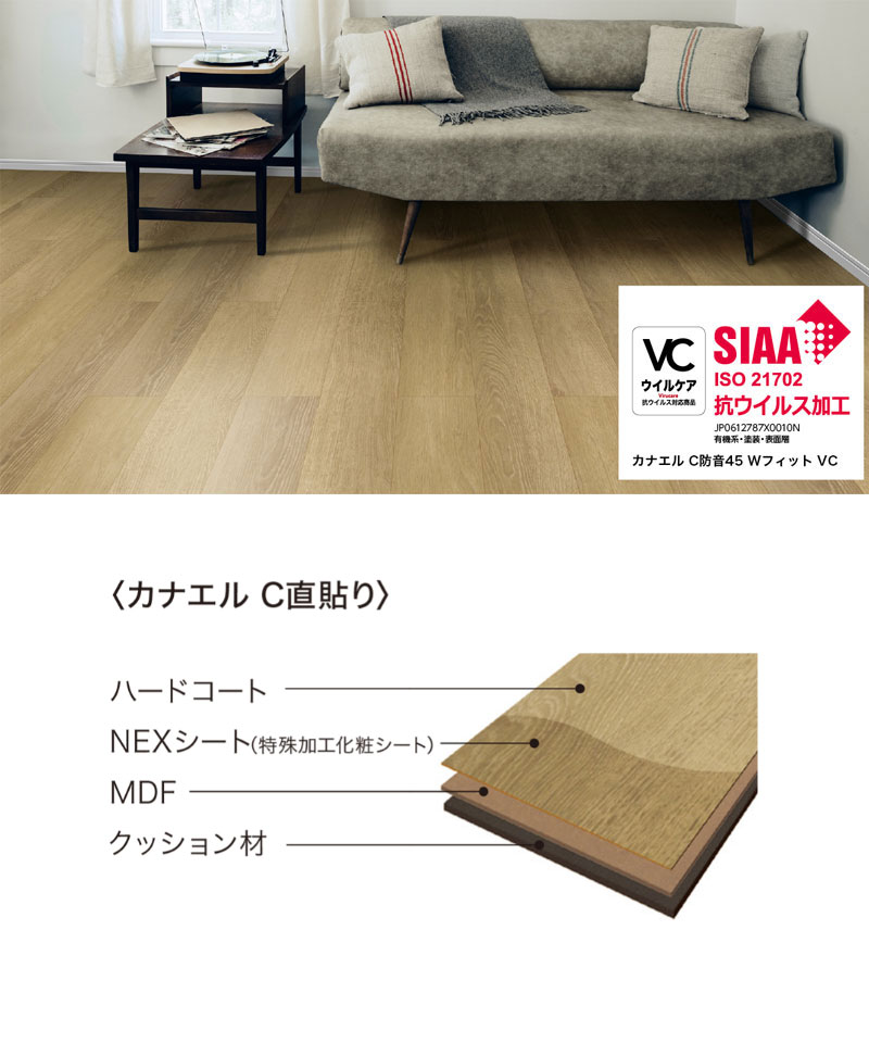 NODA（ノダ） 床材 フローリング カナエル C直貼り 143×900×9mm