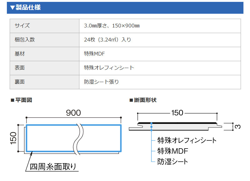 DAIKEN 【8月7日から16日出荷不可】大建工業 床材 イエリアフロア3T