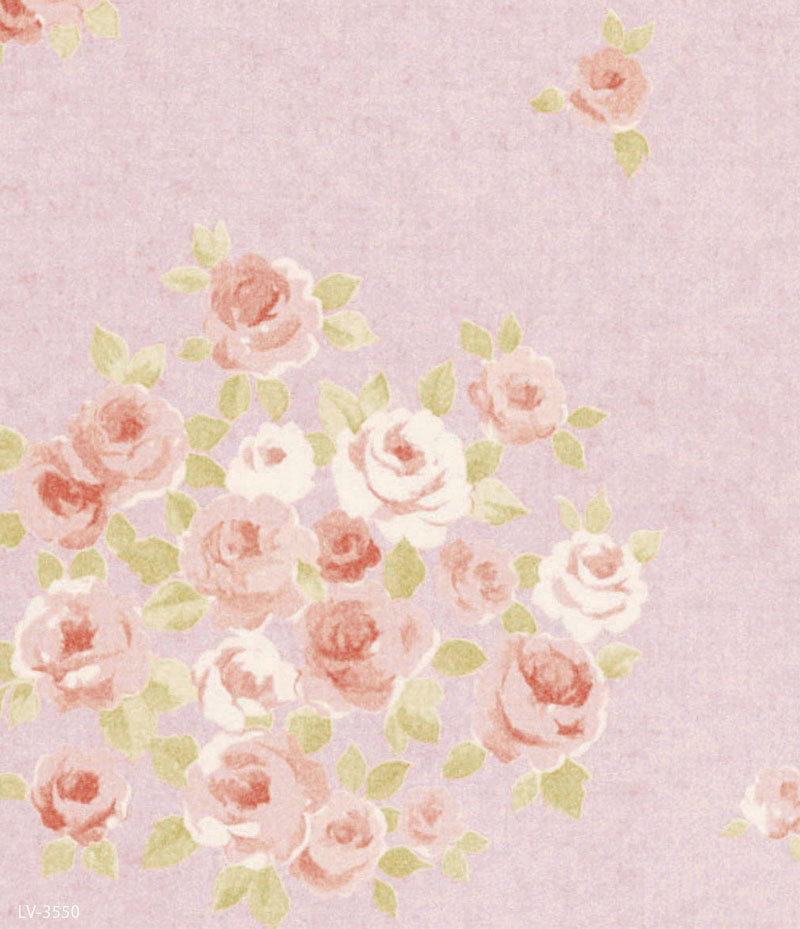 壁紙 消臭汚れ防止 花柄 ブルー系 ピンク系 キッチン リリカラ のりなし のり付き壁紙