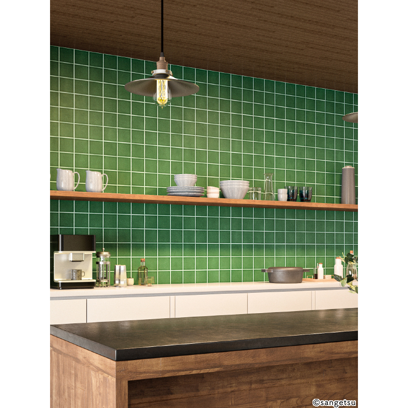 サンゲツ（SANGETSU） FE76626 壁紙 タイル調 陶器 正方形タイル