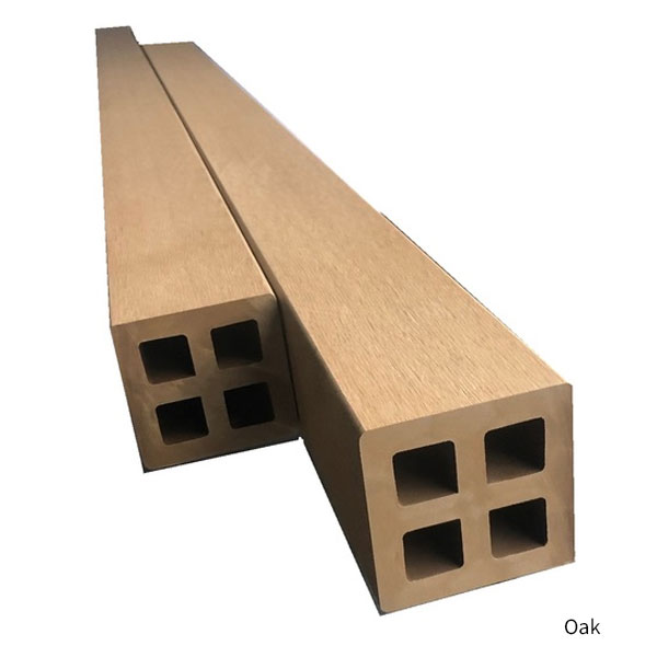 送料無料　高耐樹脂ウッドデッキ材 人工木 テンウッド ランバー 90角 支柱・束柱・大引・根太 3本セット