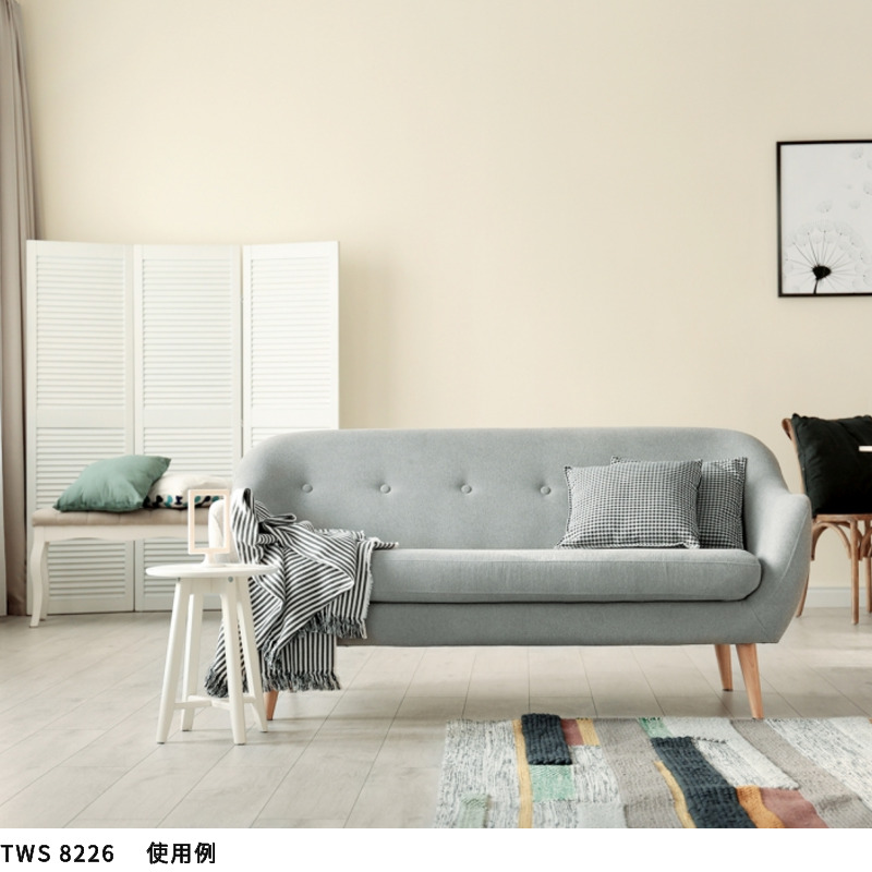 トキワ TWS8226 厚み無地 壁紙 パインブルS 白系 ベージュ系 抗菌 防