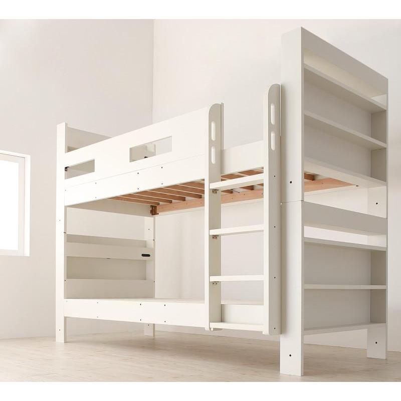 クイーンサイズベッドにもなるスリム2段ベッド ベッドフレームのみ スタンダード クイーン 組立設置付(81722円)