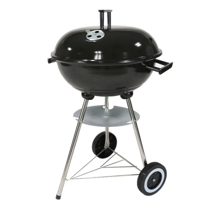 炭火焼きと燻製の2WAY調理ができる スモーカーBBQグリル キャスター 