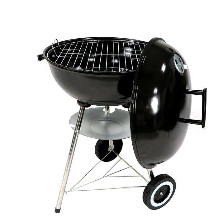 炭火焼きと燻製の2WAY調理ができる スモーカーBBQグリル キャスター